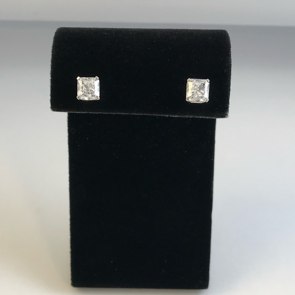 1ct Radiant Cut Earrings - Picture 12 of 16